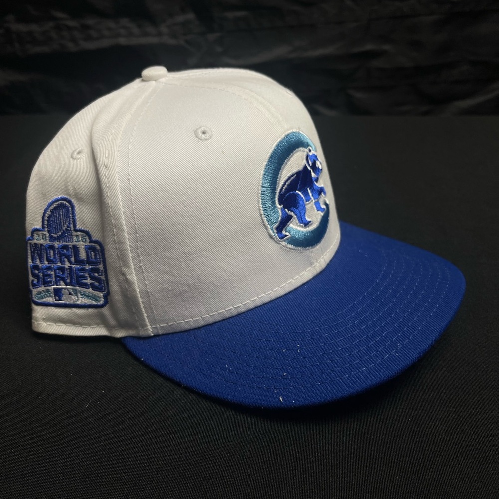 New Era White and Blue Cap with Embroidered Logo